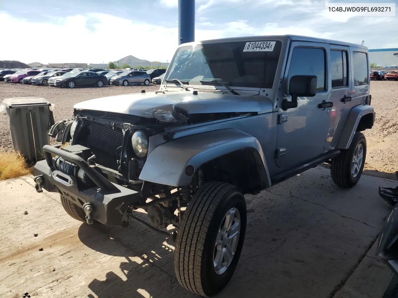 2015 Jeep Wrangler Unlimited Sport VIN: 1C4BJWDG9FL693271 Lot: 61044334