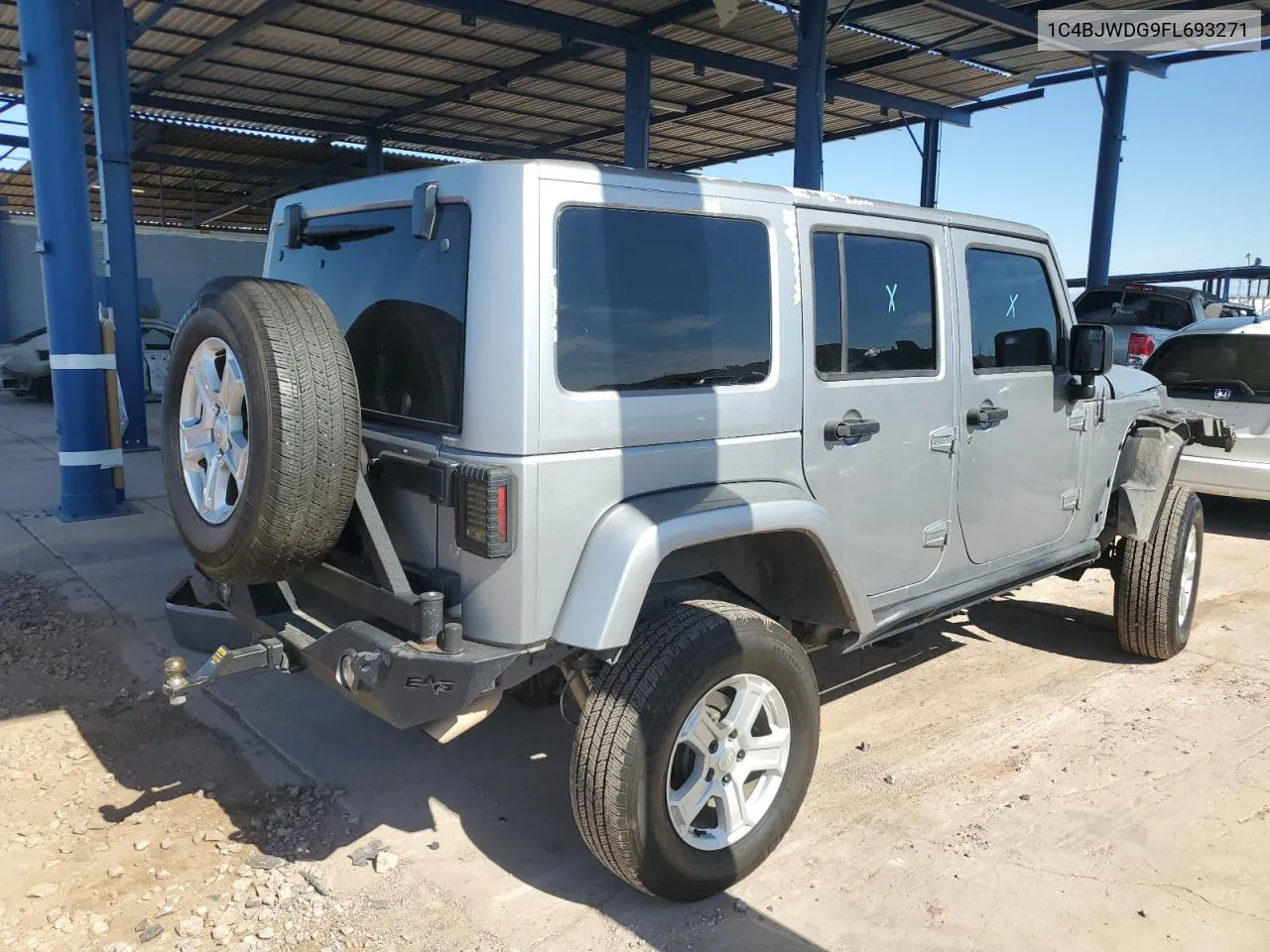 2015 Jeep Wrangler Unlimited Sport VIN: 1C4BJWDG9FL693271 Lot: 61044334