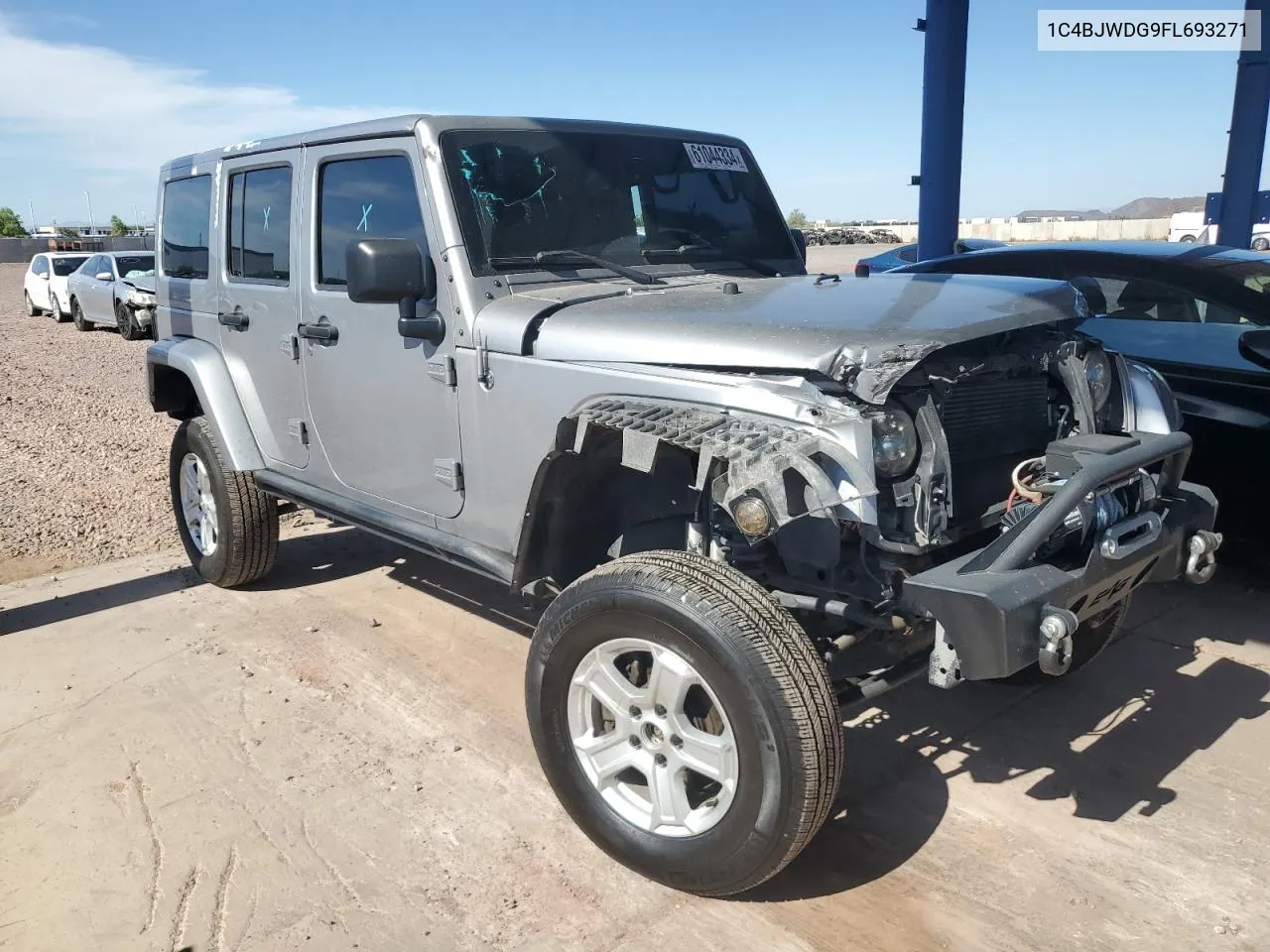 2015 Jeep Wrangler Unlimited Sport VIN: 1C4BJWDG9FL693271 Lot: 61044334