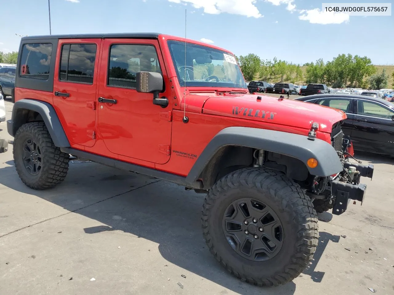 1C4BJWDG0FL575657 2015 Jeep Wrangler Unlimited Sport