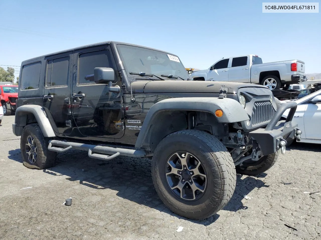 2015 Jeep Wrangler Unlimited Sport VIN: 1C4BJWDG4FL671811 Lot: 61246284