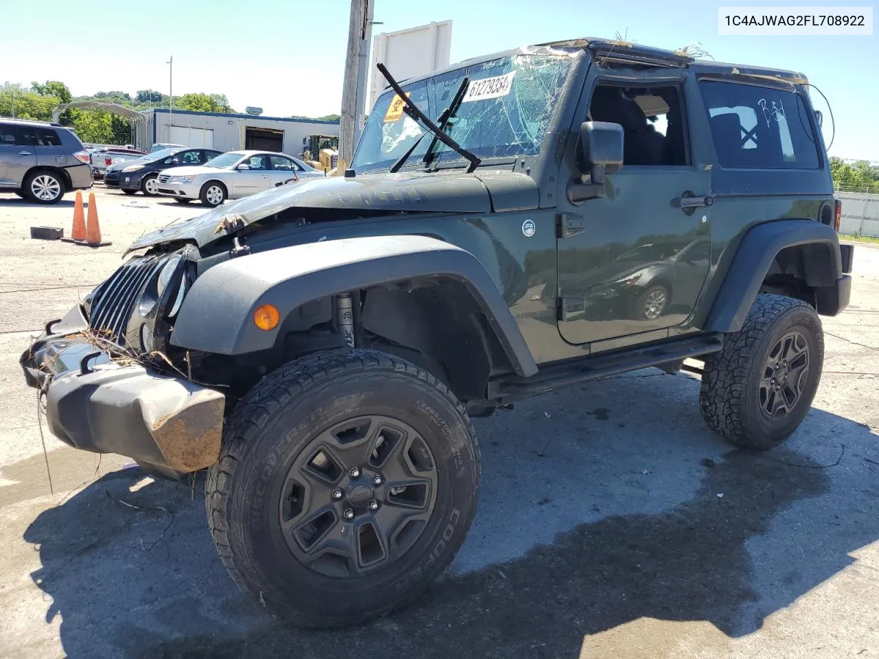 2015 Jeep Wrangler Sport VIN: 1C4AJWAG2FL708922 Lot: 61279354