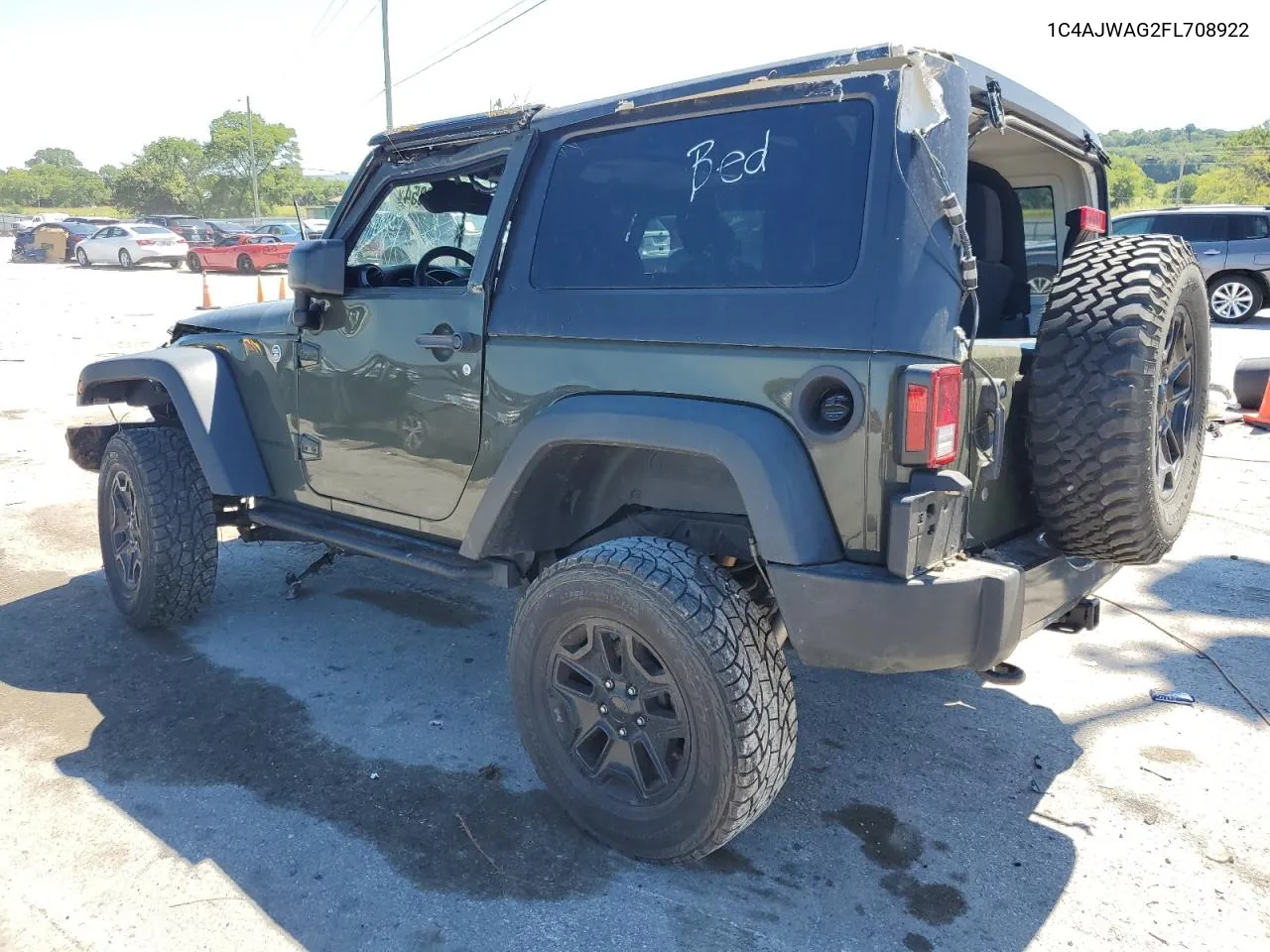 2015 Jeep Wrangler Sport VIN: 1C4AJWAG2FL708922 Lot: 61279354