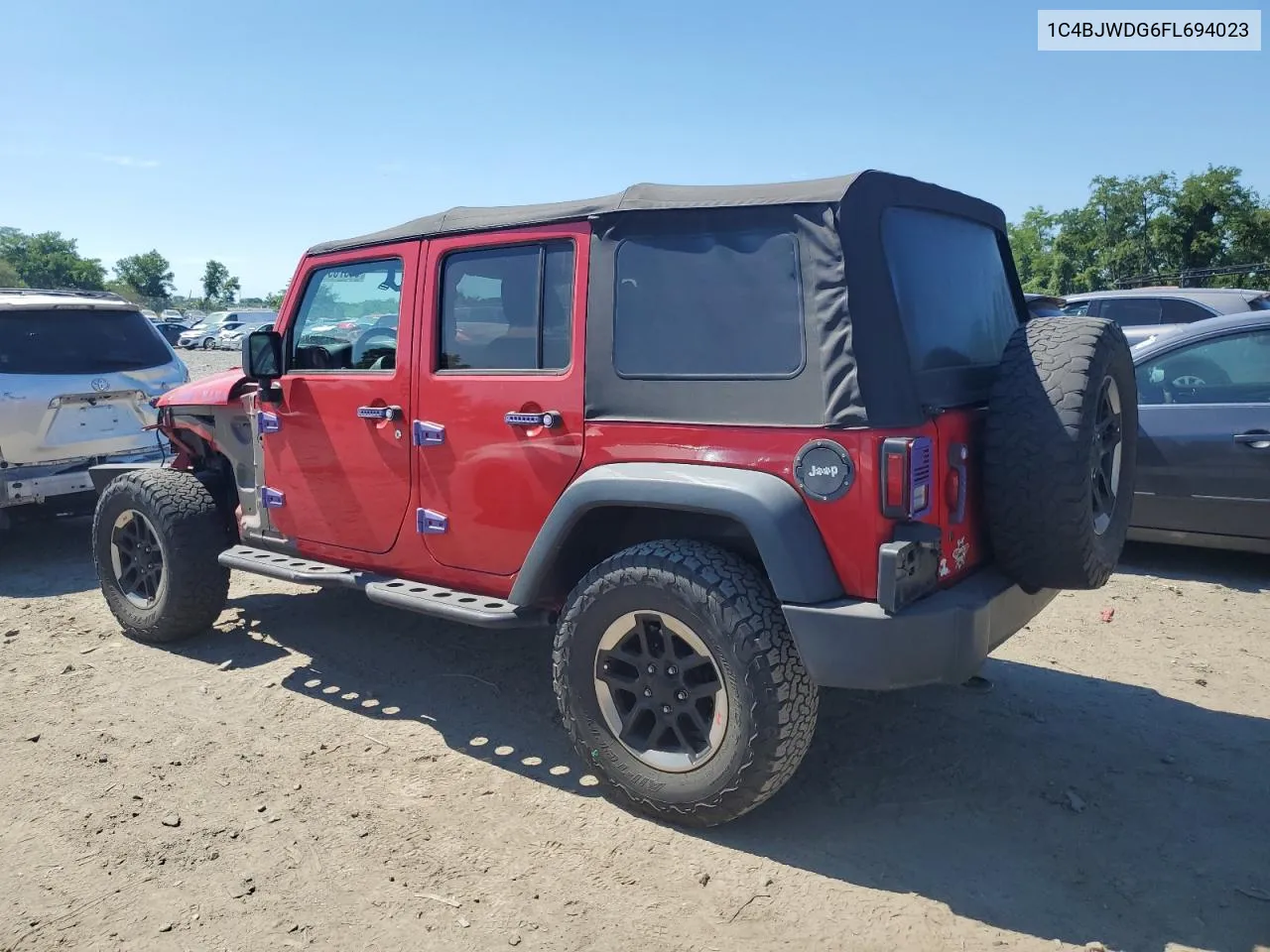 2015 Jeep Wrangler Unlimited Sport VIN: 1C4BJWDG6FL694023 Lot: 61375944