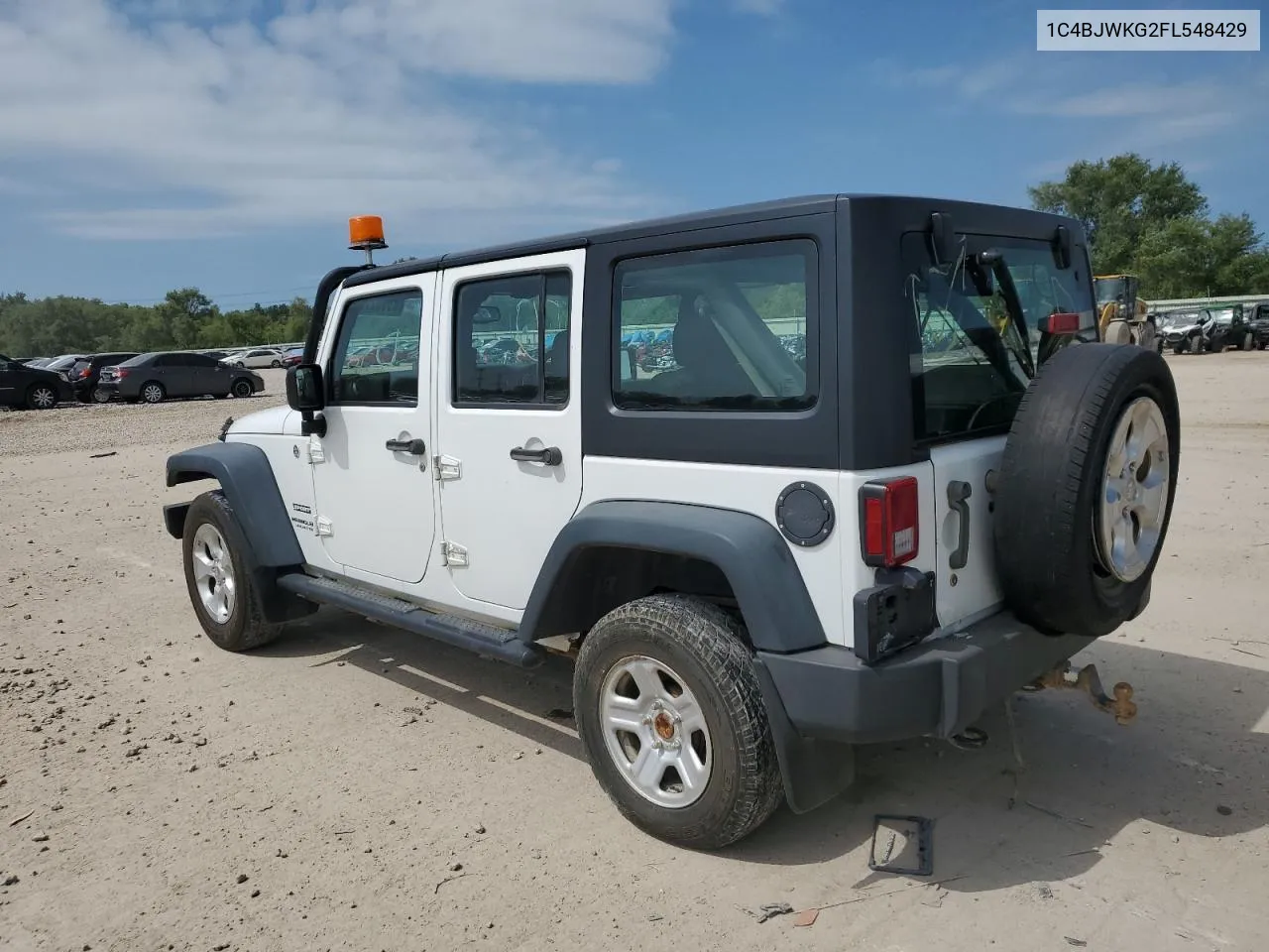 2015 Jeep Wrangler Unlimited Sport VIN: 1C4BJWKG2FL548429 Lot: 61701134