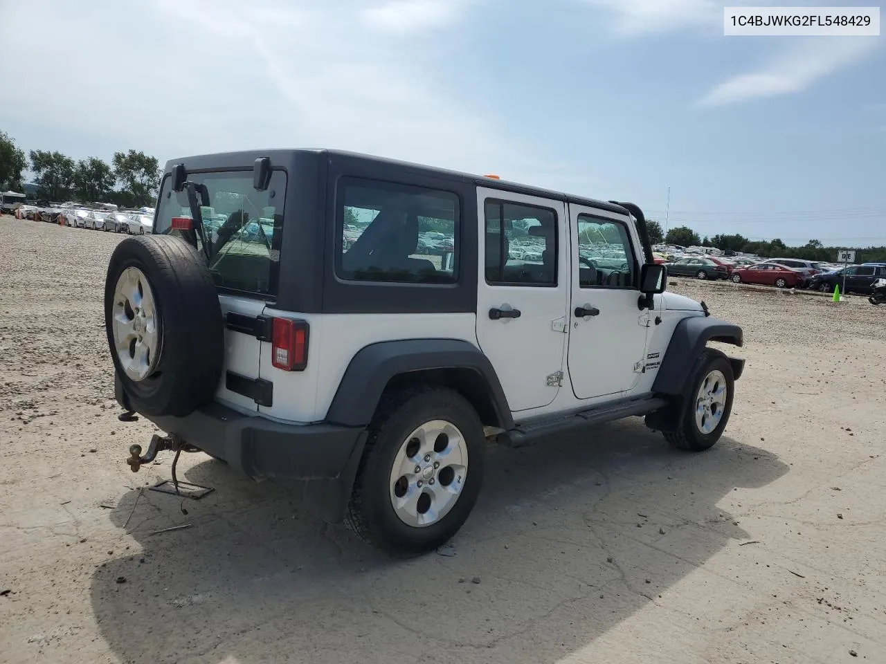 2015 Jeep Wrangler Unlimited Sport VIN: 1C4BJWKG2FL548429 Lot: 61701134