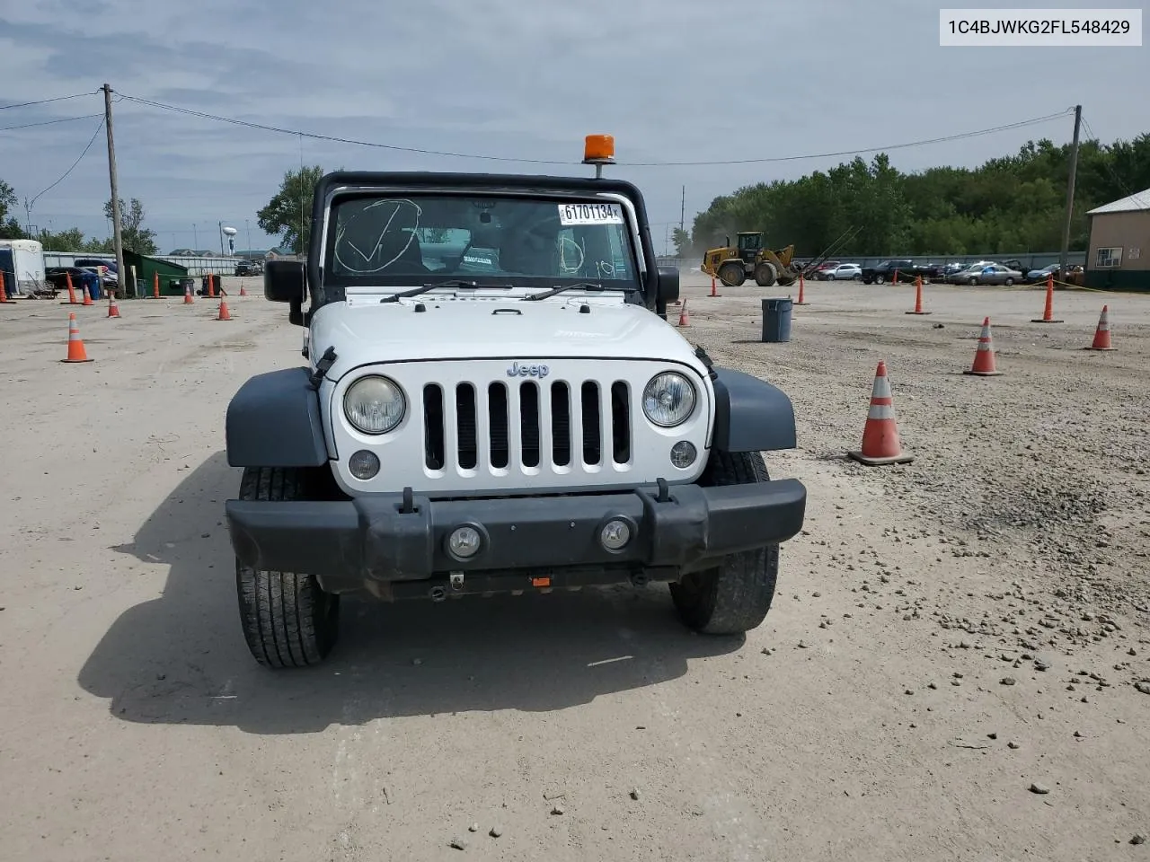 2015 Jeep Wrangler Unlimited Sport VIN: 1C4BJWKG2FL548429 Lot: 61701134