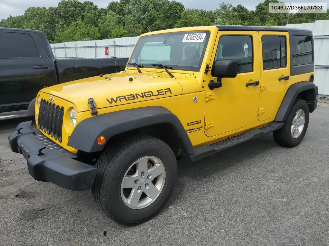 2015 Jeep Wrangler Unlimited Sport VIN: 1C4BJWDG5FL707330 Lot: 62485184