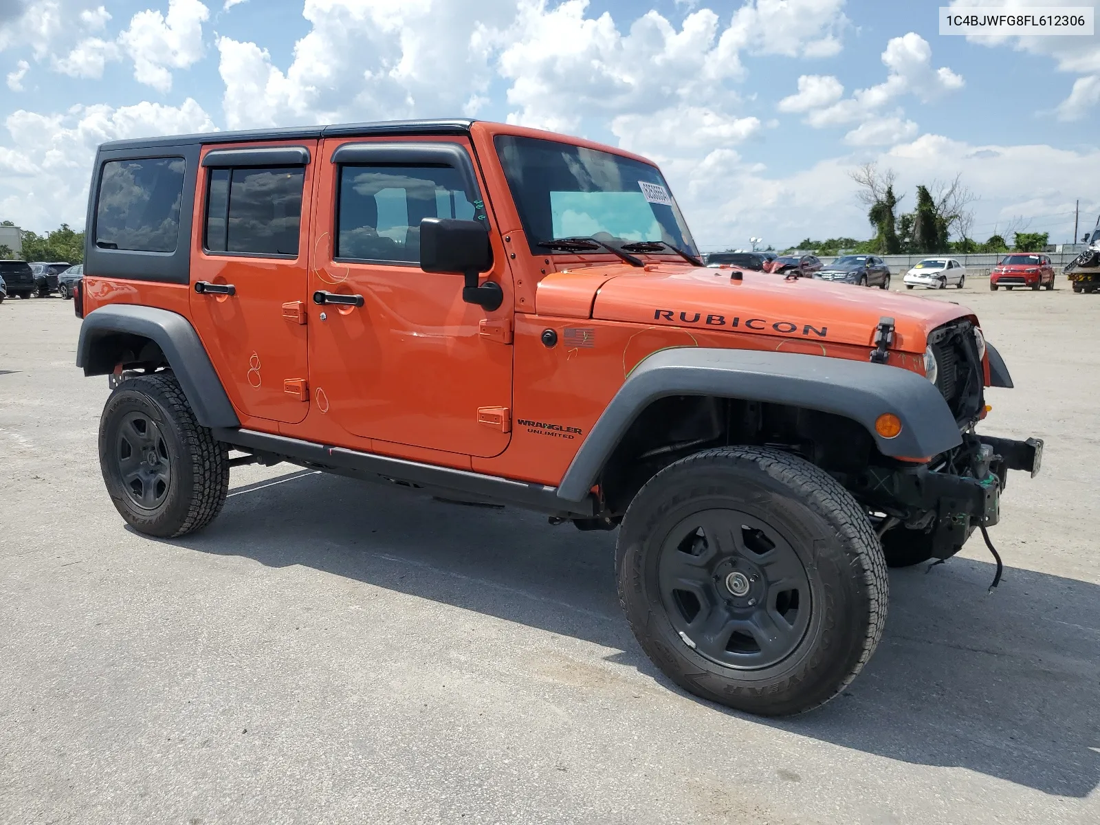 2015 Jeep Wrangler Unlimited Rubicon VIN: 1C4BJWFG8FL612306 Lot: 62535554