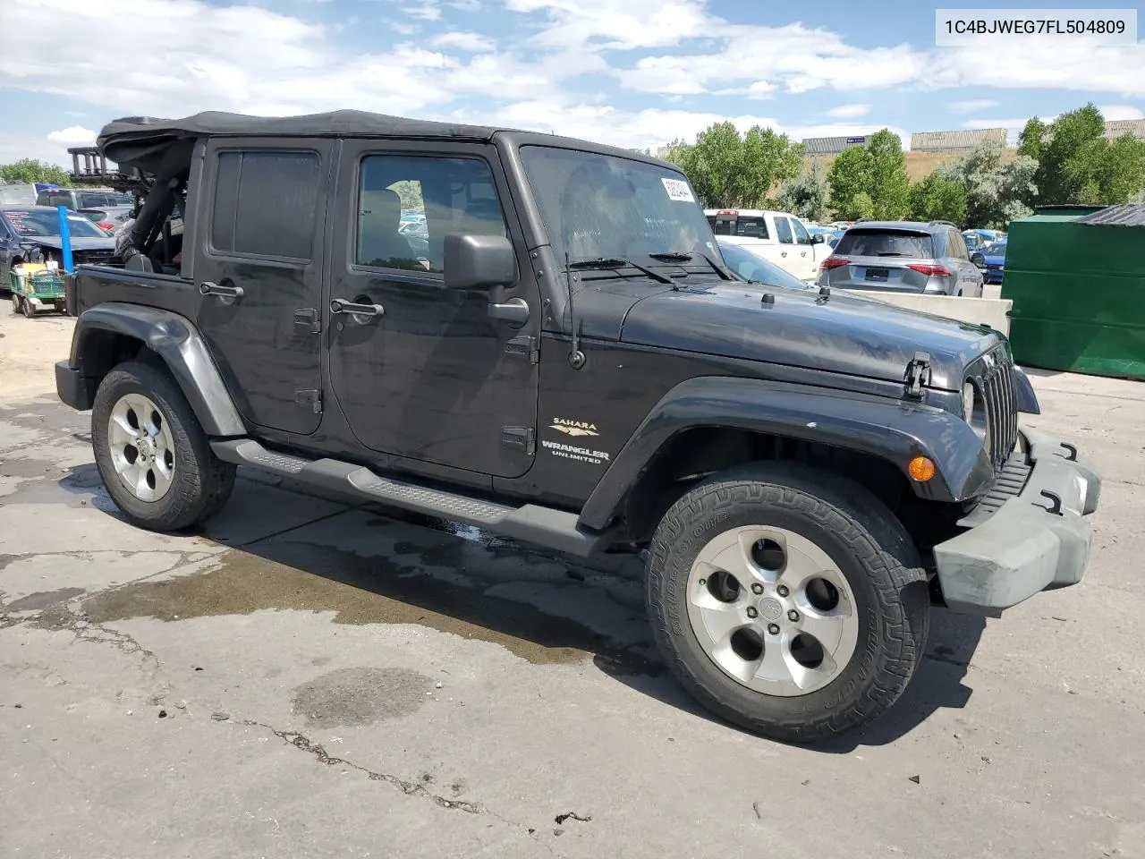 2015 Jeep Wrangler Unlimited Sahara VIN: 1C4BJWEG7FL504809 Lot: 62624044