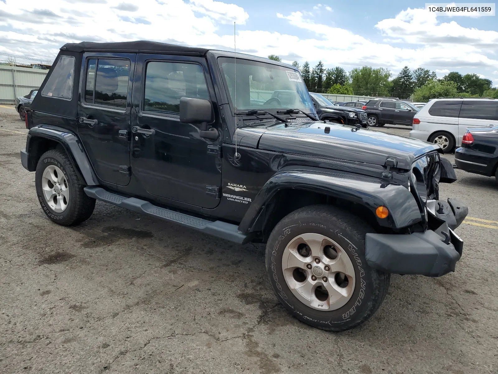 2015 Jeep Wrangler Unlimited Sahara VIN: 1C4BJWEG4FL641559 Lot: 62830684