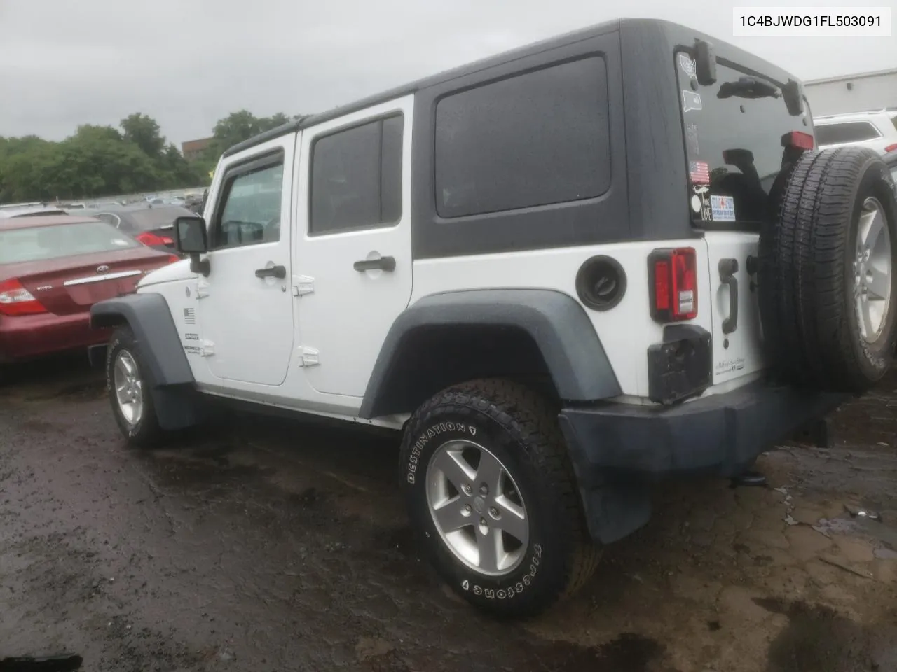 2015 Jeep Wrangler Unlimited Sport VIN: 1C4BJWDG1FL503091 Lot: 62846414