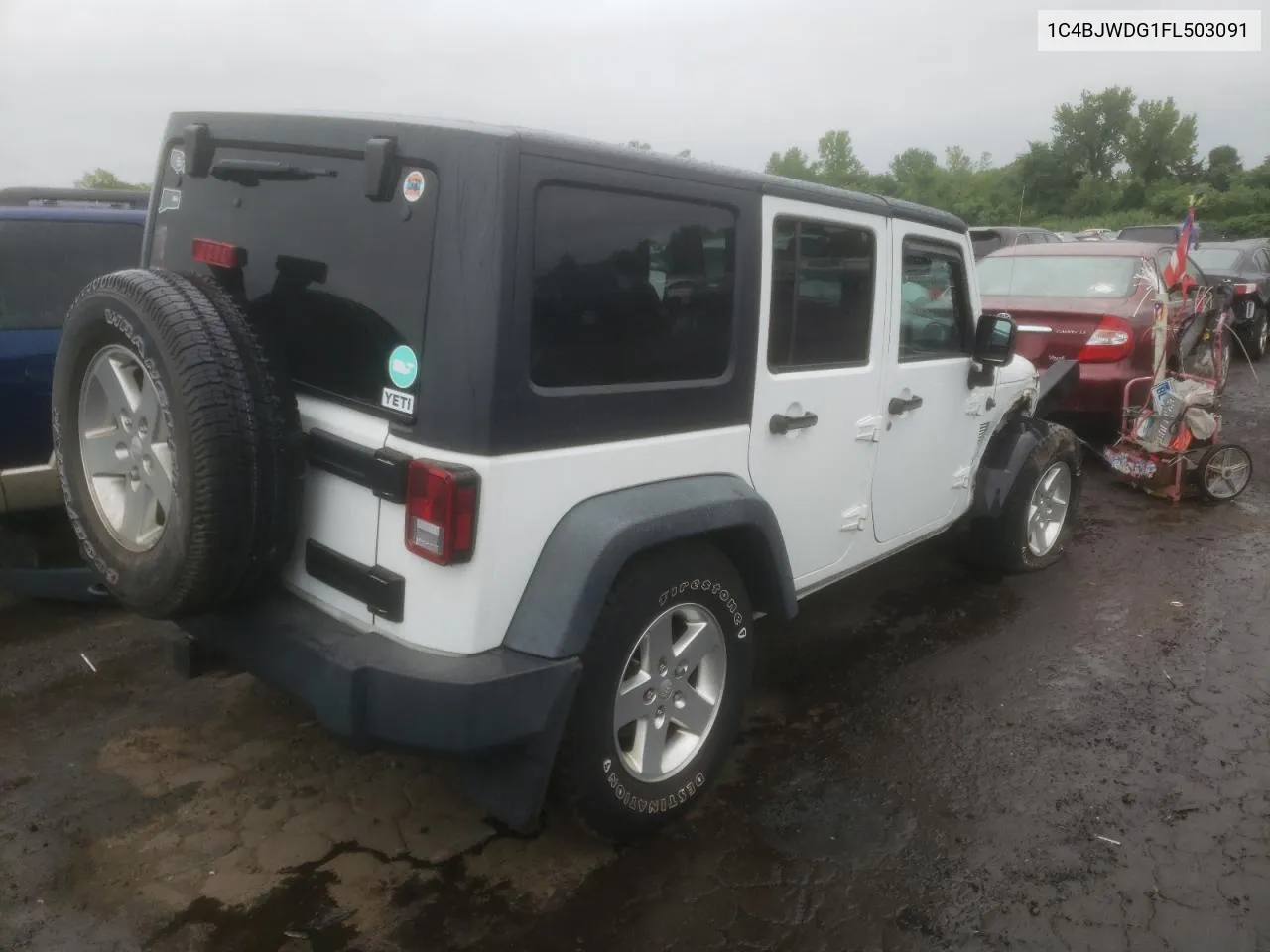 2015 Jeep Wrangler Unlimited Sport VIN: 1C4BJWDG1FL503091 Lot: 62846414