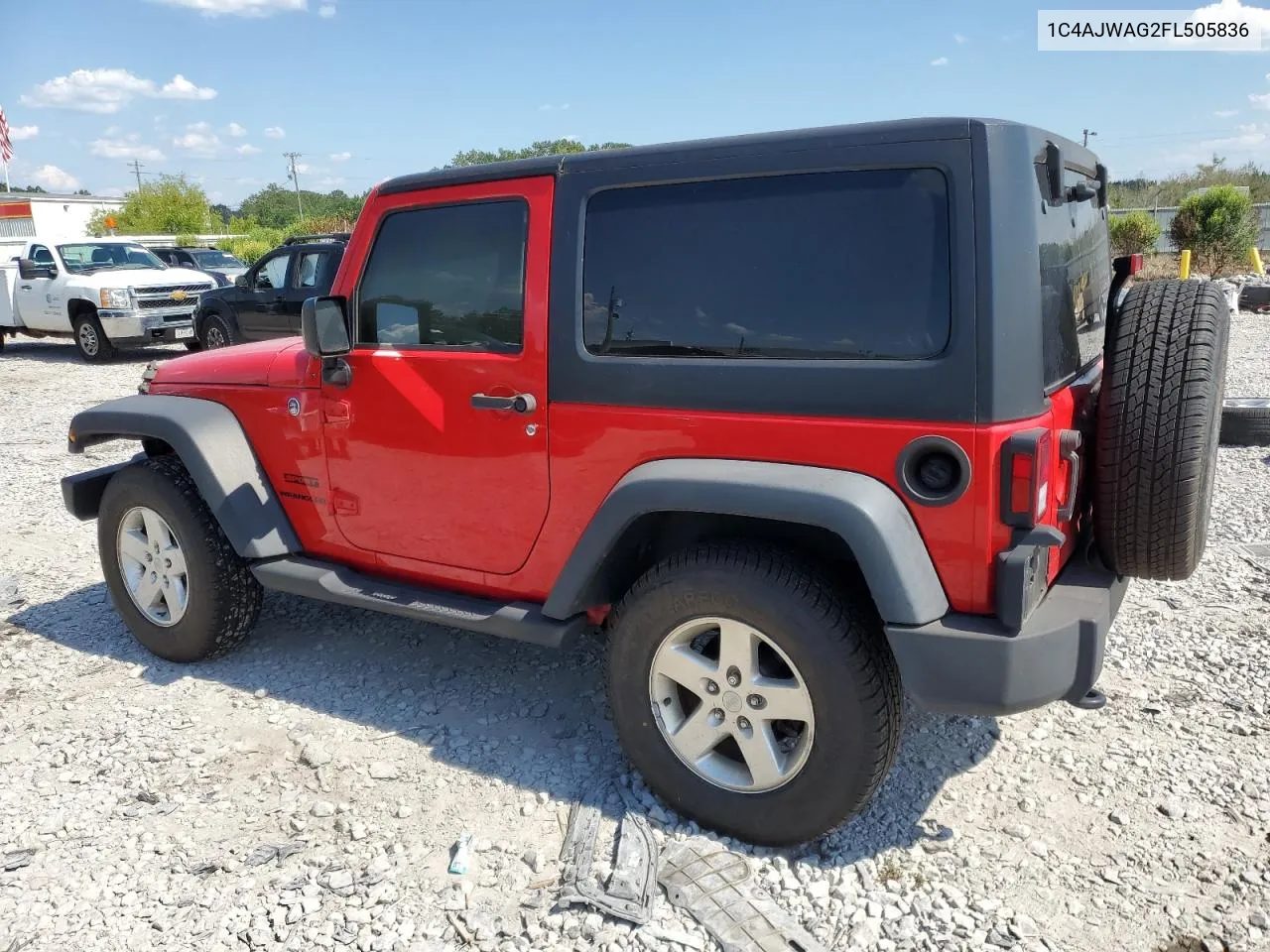 1C4AJWAG2FL505836 2015 Jeep Wrangler Sport