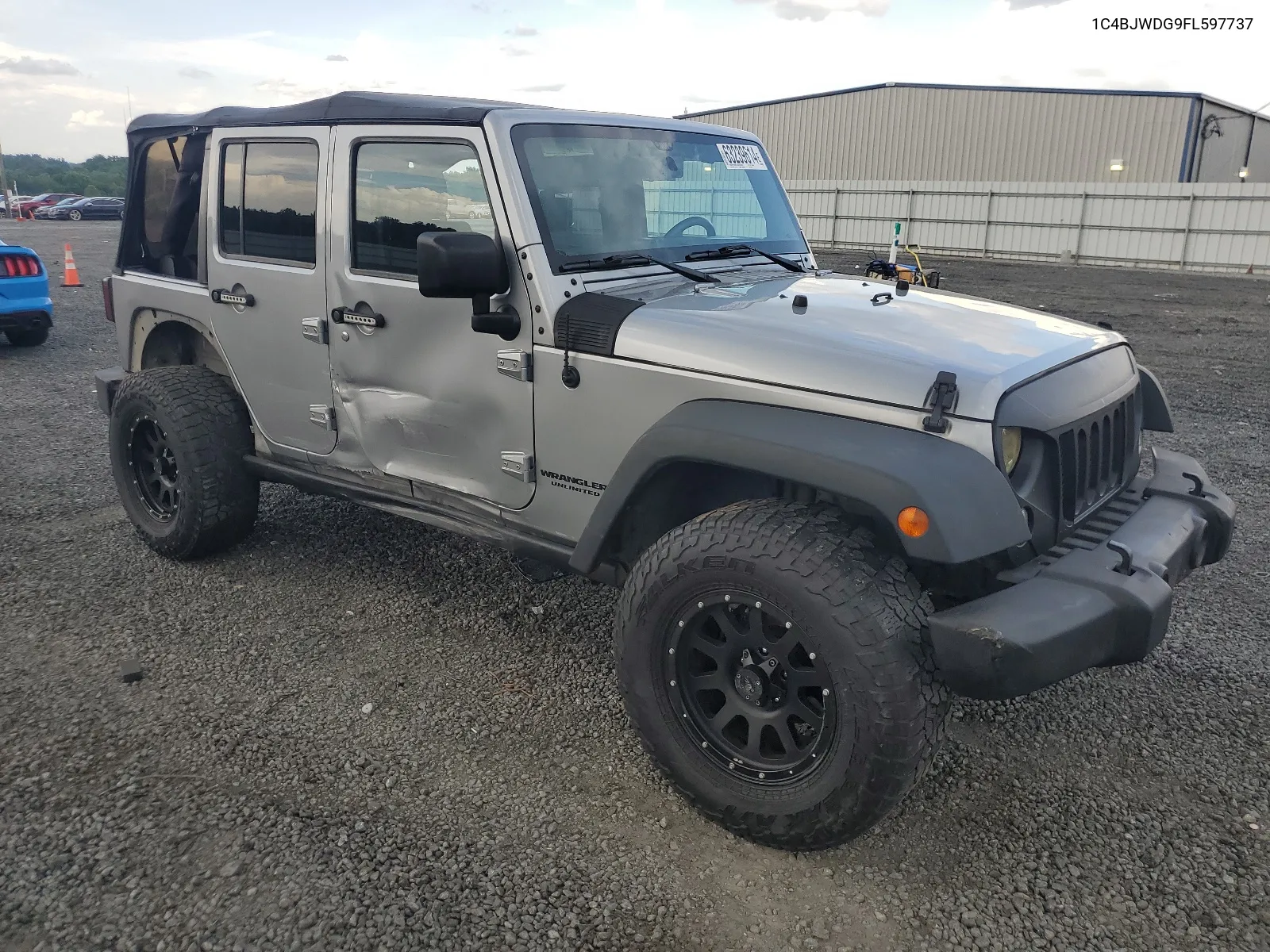 2015 Jeep Wrangler Unlimited Sport VIN: 1C4BJWDG9FL597737 Lot: 63239614