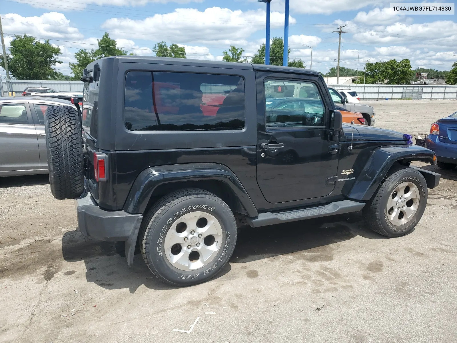 2015 Jeep Wrangler Sahara VIN: 1C4AJWBG7FL714830 Lot: 63288214