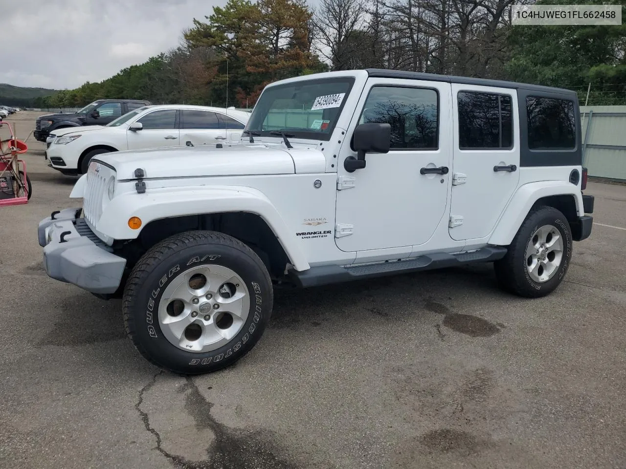 2015 Jeep Wrangler Unlimited Sahara VIN: 1C4HJWEG1FL662458 Lot: 64390094