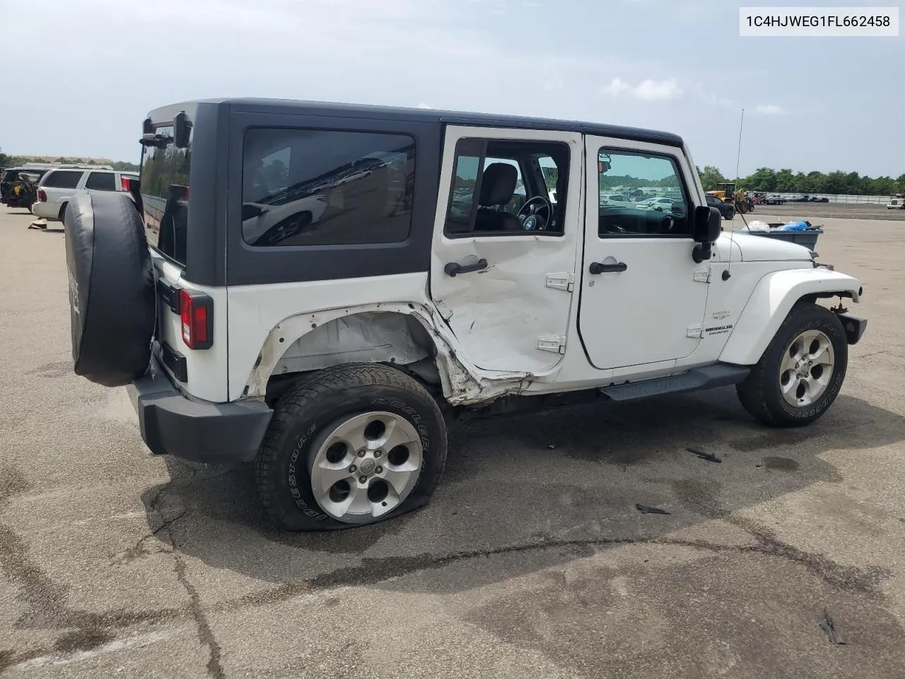 2015 Jeep Wrangler Unlimited Sahara VIN: 1C4HJWEG1FL662458 Lot: 64390094