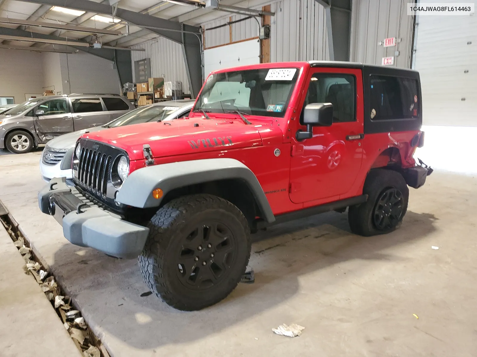 2015 Jeep Wrangler Sport VIN: 1C4AJWAG8FL614463 Lot: 65187624