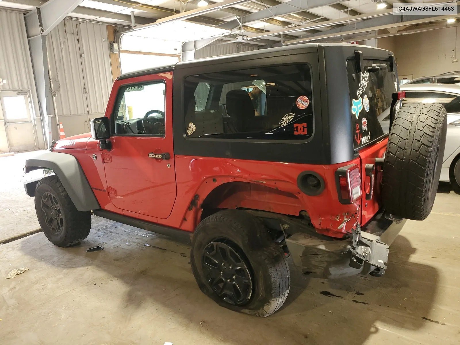 2015 Jeep Wrangler Sport VIN: 1C4AJWAG8FL614463 Lot: 65187624