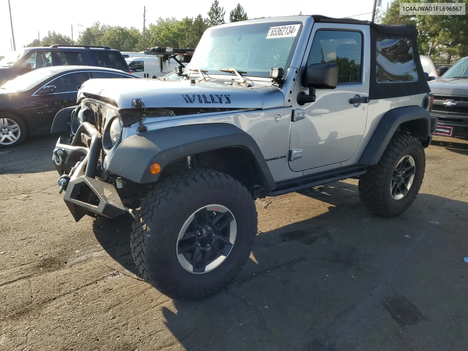 1C4AJWAG1FL696567 2015 Jeep Wrangler Sport