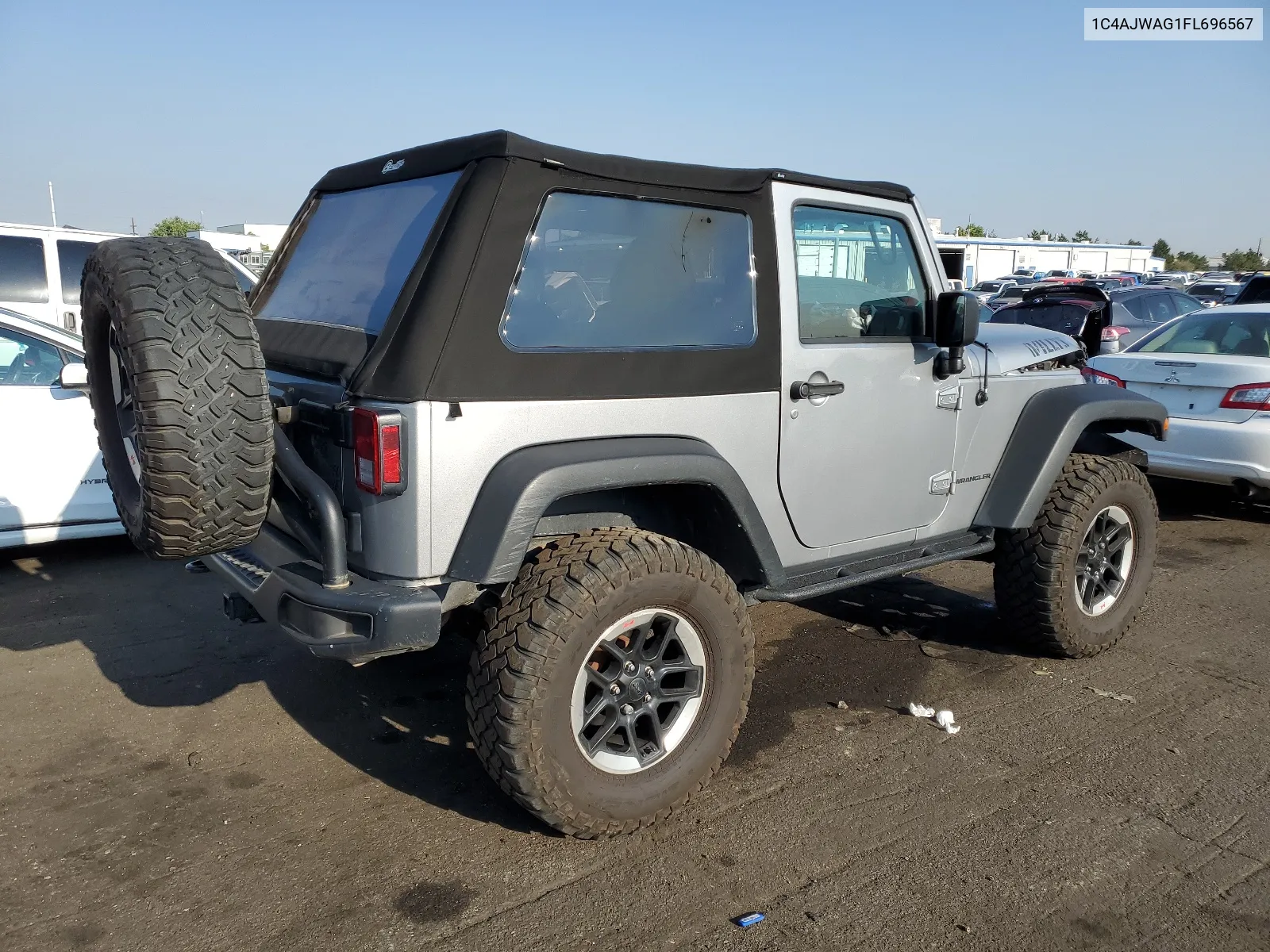 2015 Jeep Wrangler Sport VIN: 1C4AJWAG1FL696567 Lot: 65362134