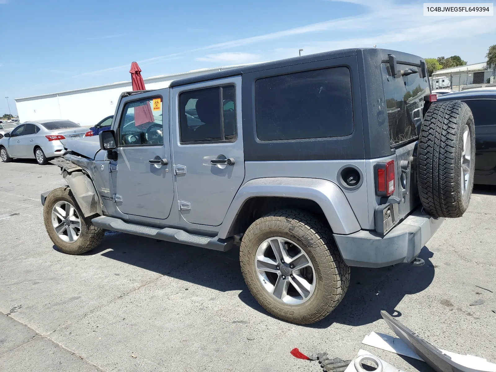 2015 Jeep Wrangler Unlimited Sahara VIN: 1C4BJWEG5FL649394 Lot: 65577904