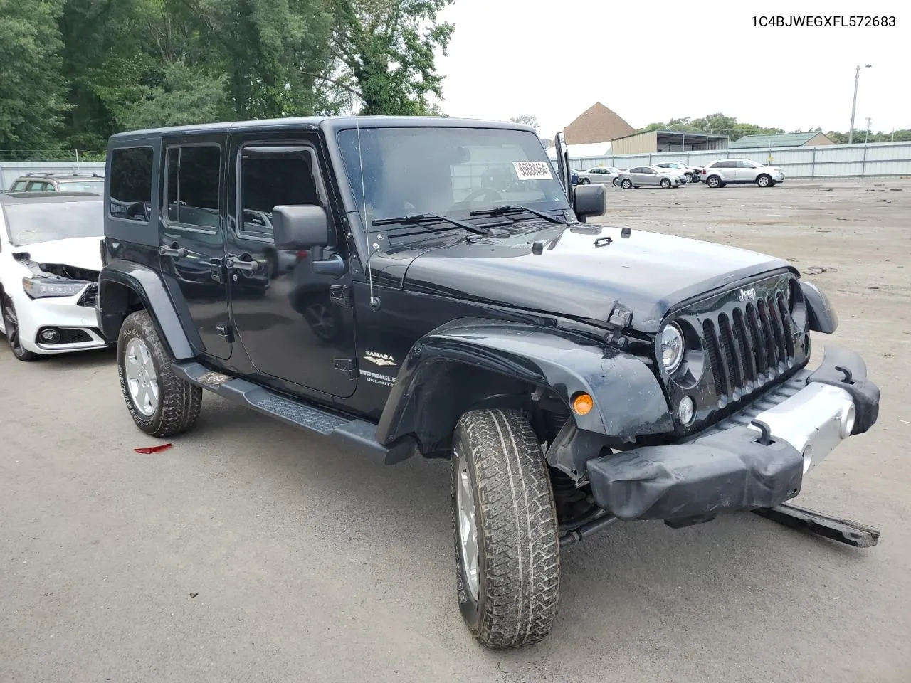 2015 Jeep Wrangler Unlimited Sahara VIN: 1C4BJWEGXFL572683 Lot: 65688464