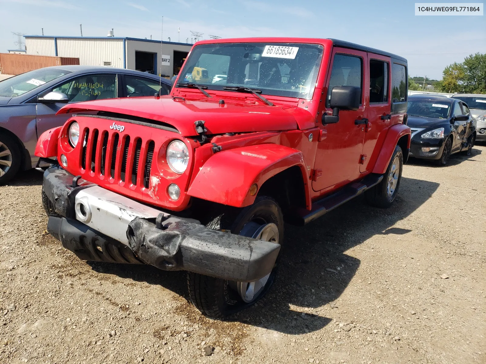 2015 Jeep Wrangler Unlimited Sahara VIN: 1C4HJWEG9FL771864 Lot: 66185634