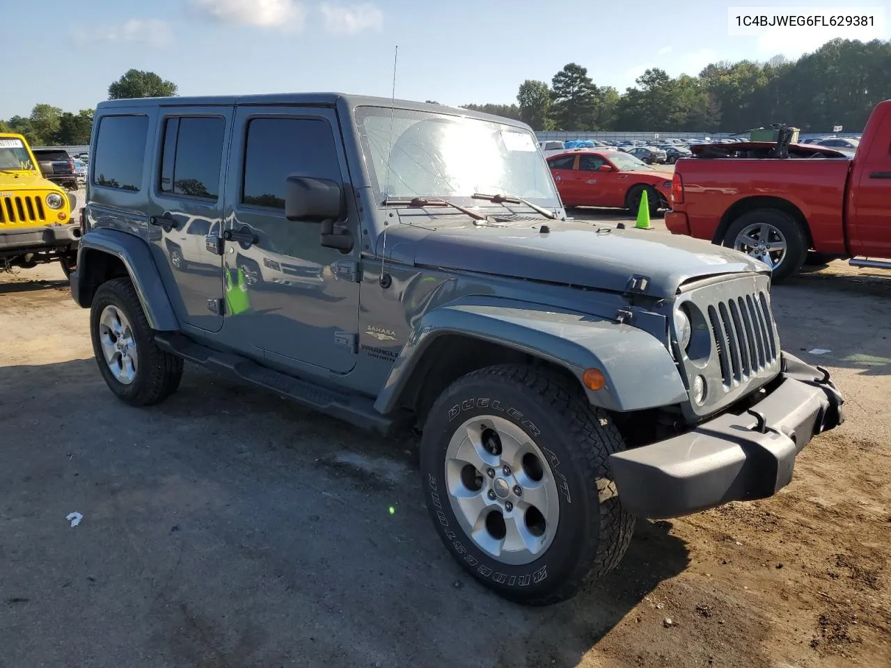 1C4BJWEG6FL629381 2015 Jeep Wrangler Unlimited Sahara