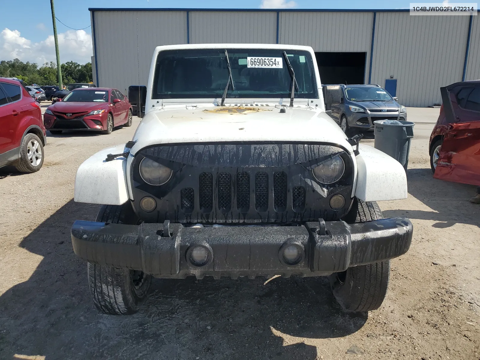 2015 Jeep Wrangler Unlimited Sport VIN: 1C4BJWDG2FL672214 Lot: 66906354