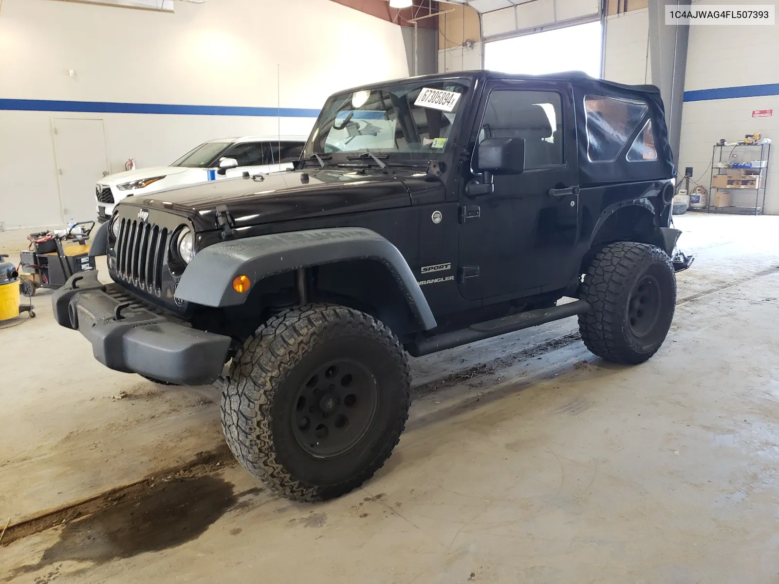 1C4AJWAG4FL507393 2015 Jeep Wrangler Sport