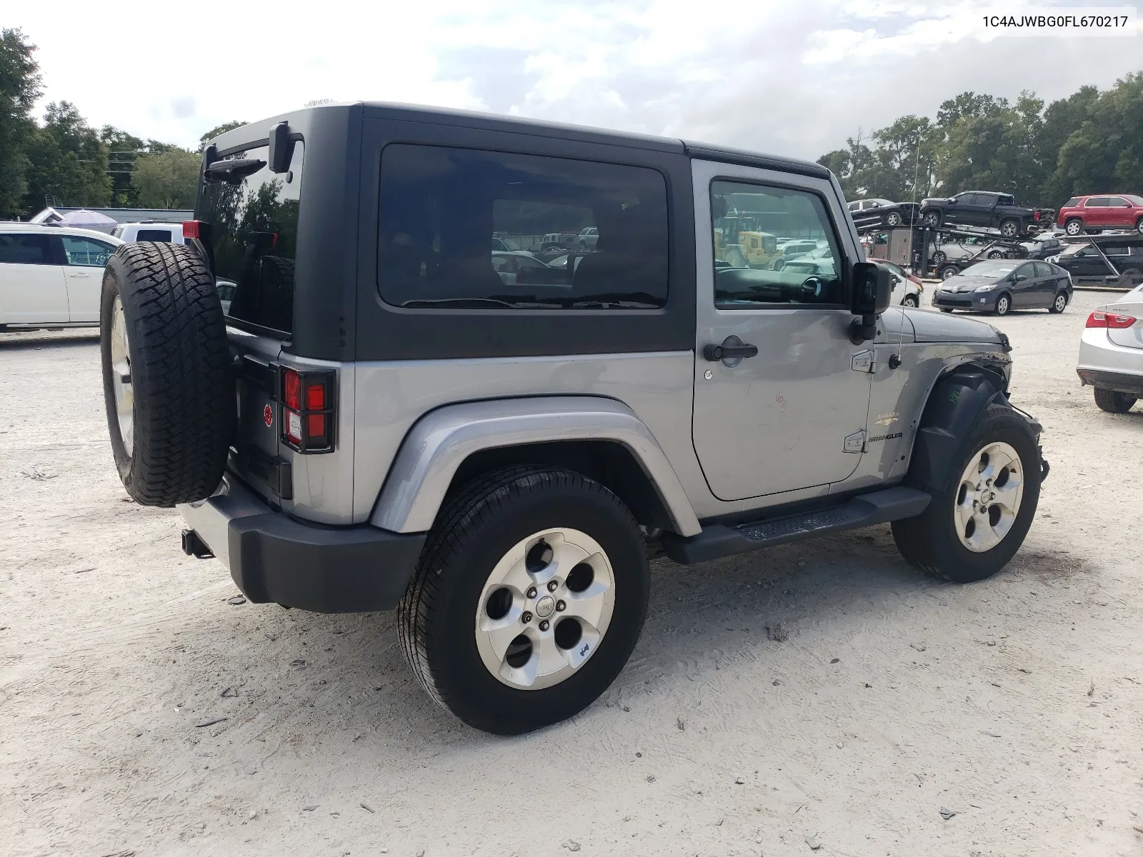 2015 Jeep Wrangler Sahara VIN: 1C4AJWBG0FL670217 Lot: 67452334