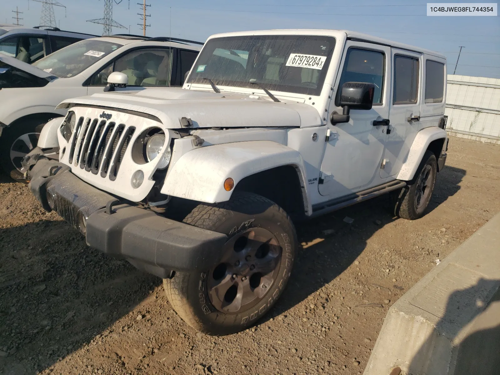 2015 Jeep Wrangler Unlimited Sahara VIN: 1C4BJWEG8FL744354 Lot: 67979284