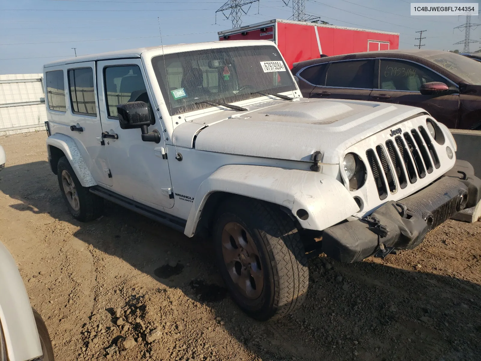 2015 Jeep Wrangler Unlimited Sahara VIN: 1C4BJWEG8FL744354 Lot: 67979284