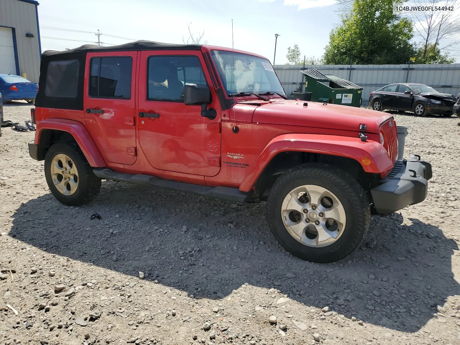 2015 Jeep Wrangler Unlimited Sahara VIN: 1C4BJWEG0FL544942 Lot: 68511804