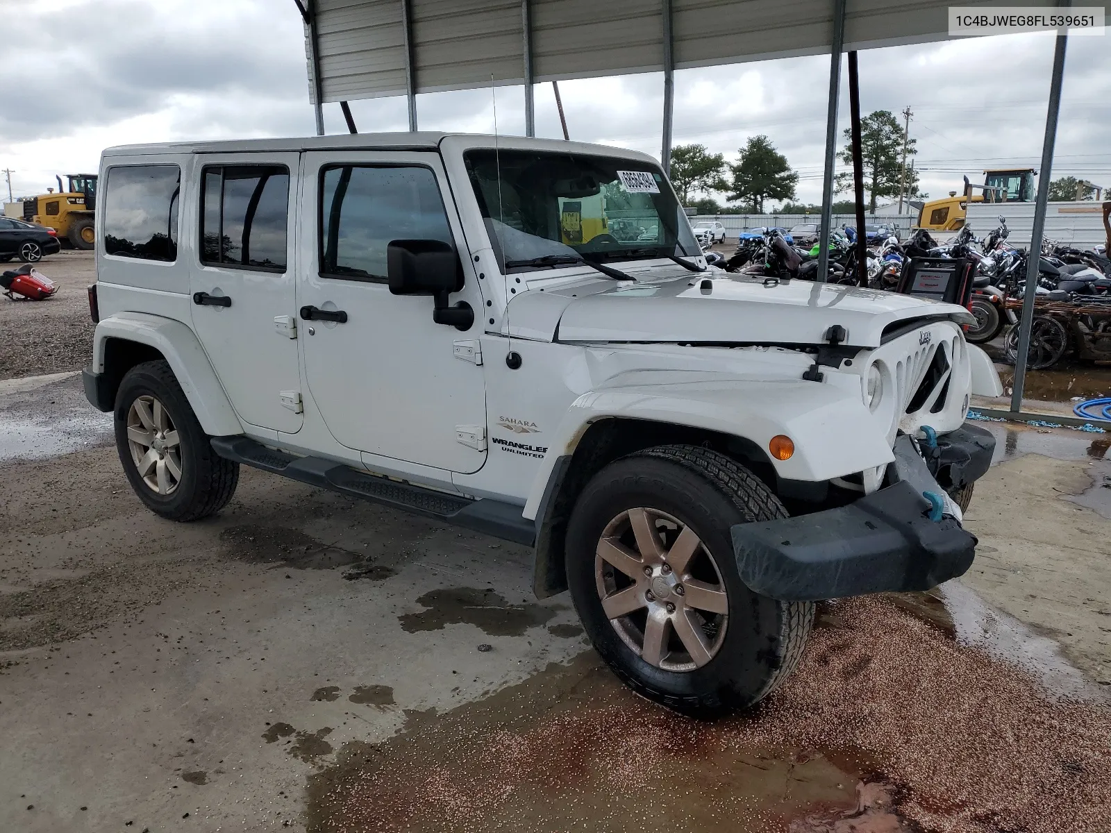 2015 Jeep Wrangler Unlimited Sahara VIN: 1C4BJWEG8FL539651 Lot: 68564394