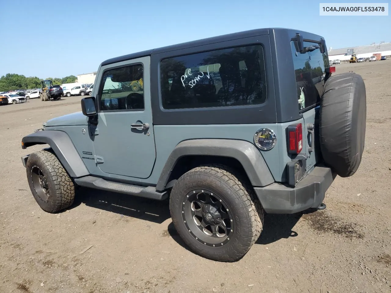 2015 Jeep Wrangler Sport VIN: 1C4AJWAG0FL553478 Lot: 68604804