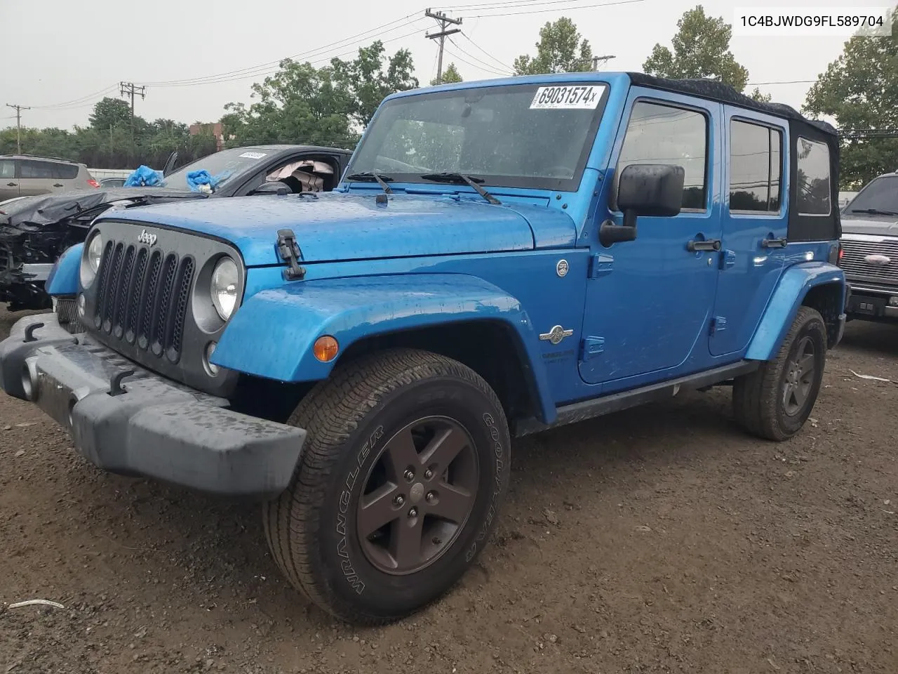 2015 Jeep Wrangler Unlimited Sport VIN: 1C4BJWDG9FL589704 Lot: 69031574