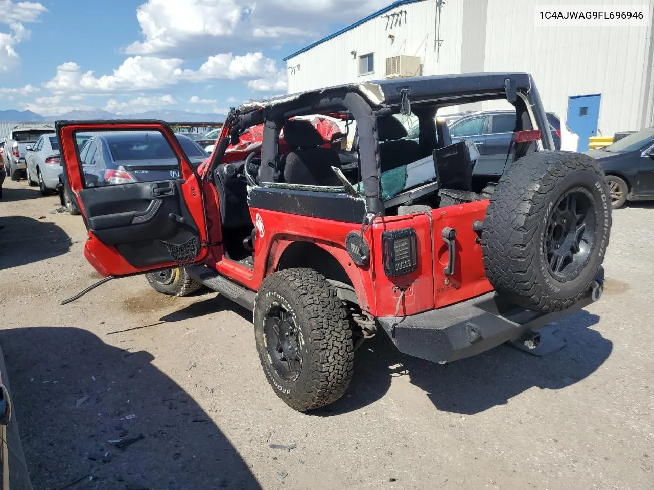 1C4AJWAG9FL696946 2015 Jeep Wrangler Sport