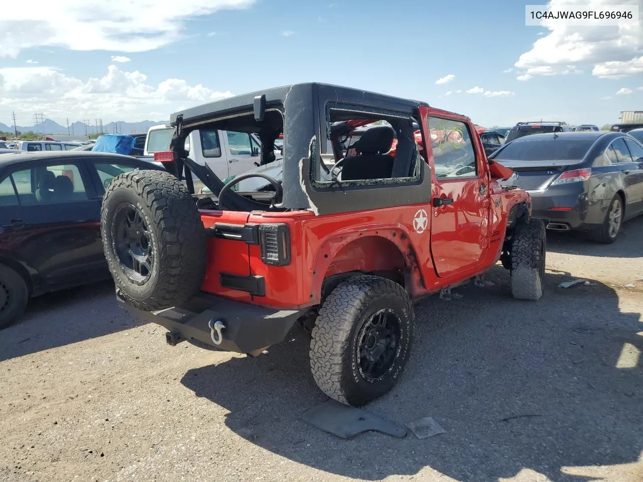 1C4AJWAG9FL696946 2015 Jeep Wrangler Sport