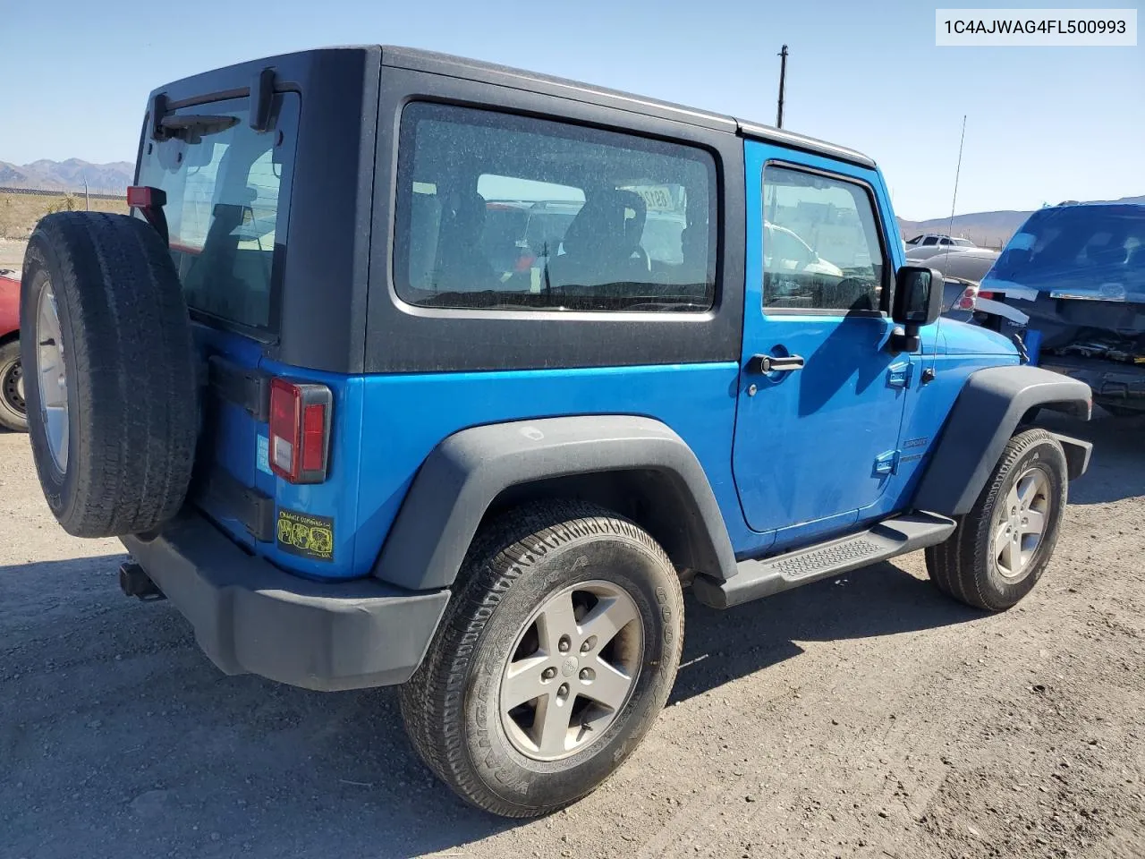 2015 Jeep Wrangler Sport VIN: 1C4AJWAG4FL500993 Lot: 69124264