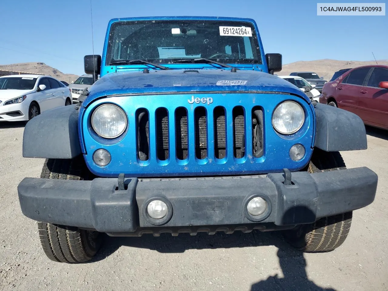 2015 Jeep Wrangler Sport VIN: 1C4AJWAG4FL500993 Lot: 69124264