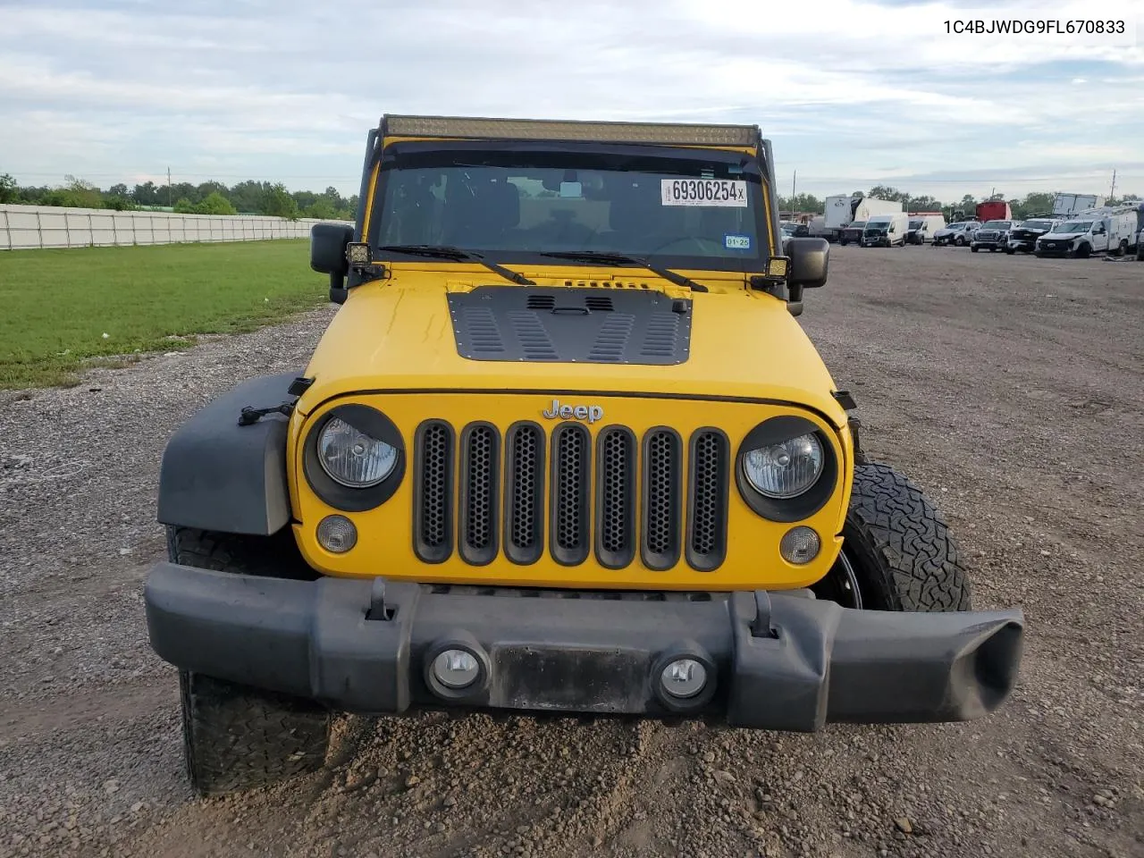 2015 Jeep Wrangler Unlimited Sport VIN: 1C4BJWDG9FL670833 Lot: 69306254