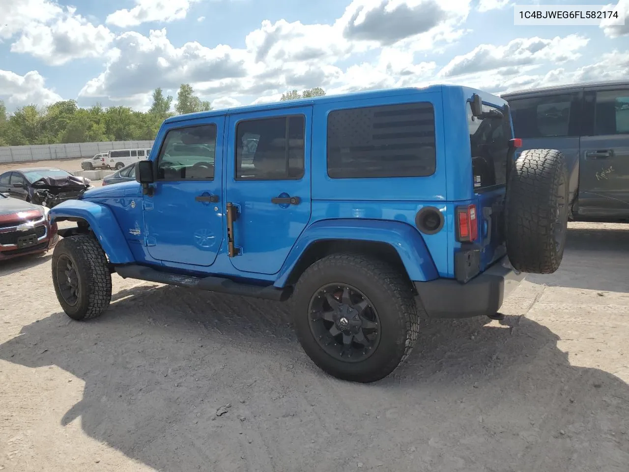 1C4BJWEG6FL582174 2015 Jeep Wrangler Unlimited Sahara