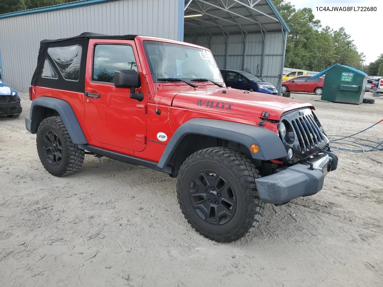 2015 Jeep Wrangler Sport VIN: 1C4AJWAG8FL722680 Lot: 69512394