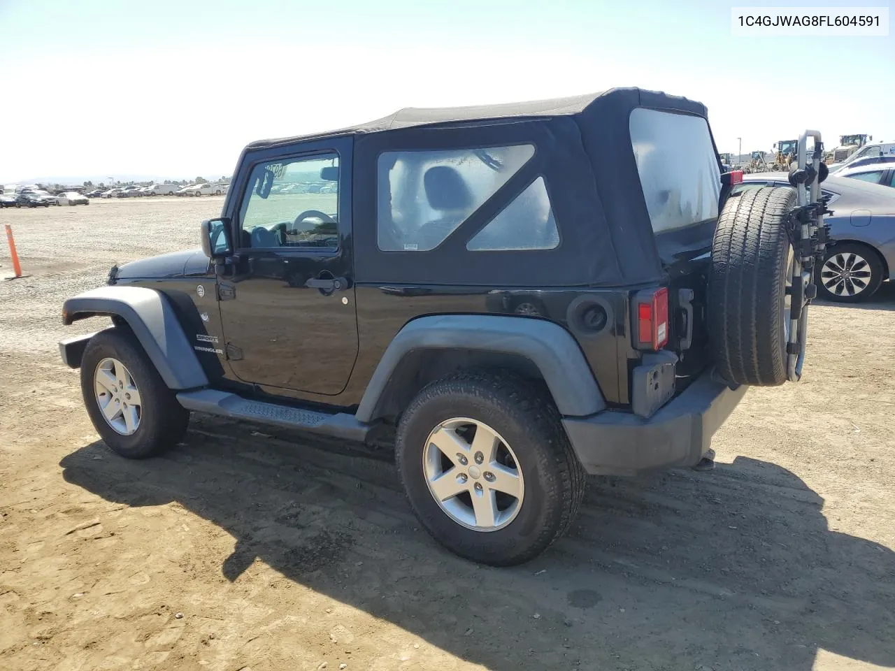 2015 Jeep Wrangler Sport VIN: 1C4GJWAG8FL604591 Lot: 69709384