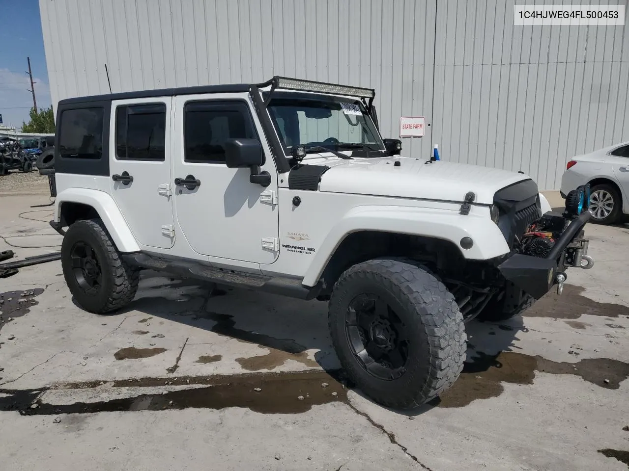 1C4HJWEG4FL500453 2015 Jeep Wrangler Unlimited Sahara