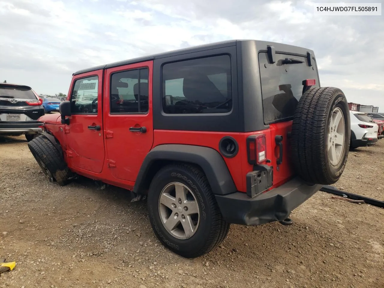 2015 Jeep Wrangler Unlimited Sport VIN: 1C4HJWDG7FL505891 Lot: 70138924