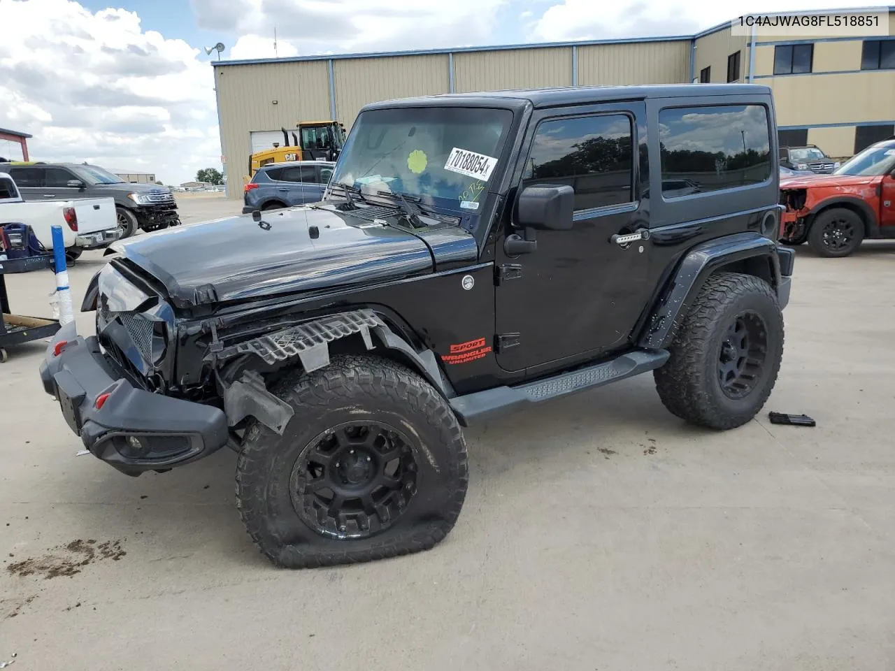 2015 Jeep Wrangler Sport VIN: 1C4AJWAG8FL518851 Lot: 70188054